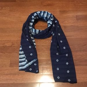Like New Old Navy Scarf 100% Cotton Double Sided / Reversible Print